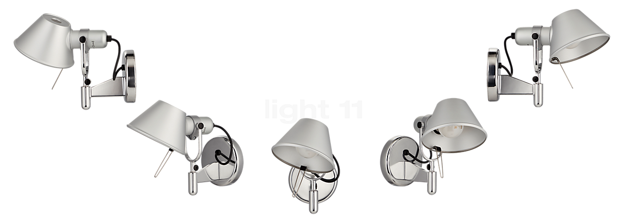 Artemide Tolomeo Faretto sans interrupteur aluminium