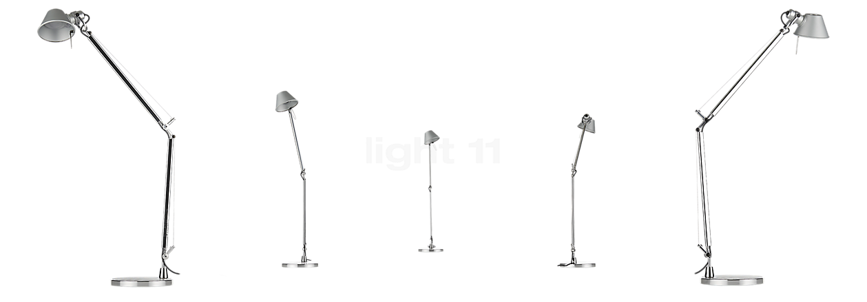Artemide Tolomeo Midi Tavolo LED polished and anodised aluminium - 3,000 K