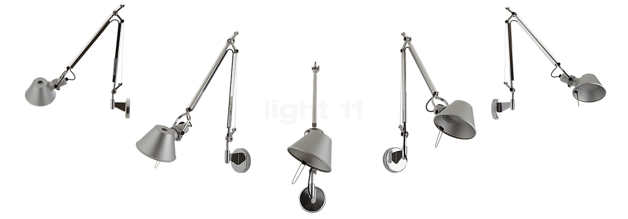 Artemide Tolomeo Mini Parete LED polished and anodised aluminium - 2,700 K