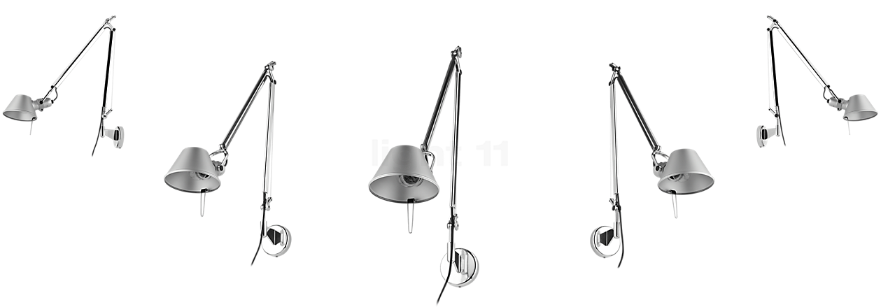 Artemide Tolomeo Parete aluminio pulido y anodizado