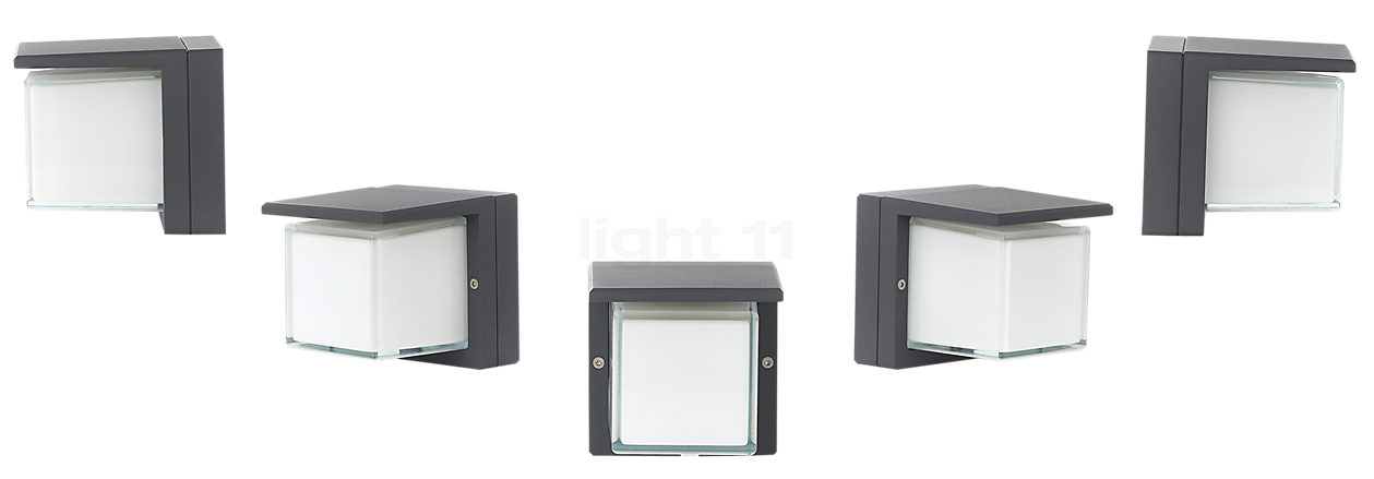 Bega 33327 - Soffitto, parete e Luce del piedistallo LED grafite - 33327K3