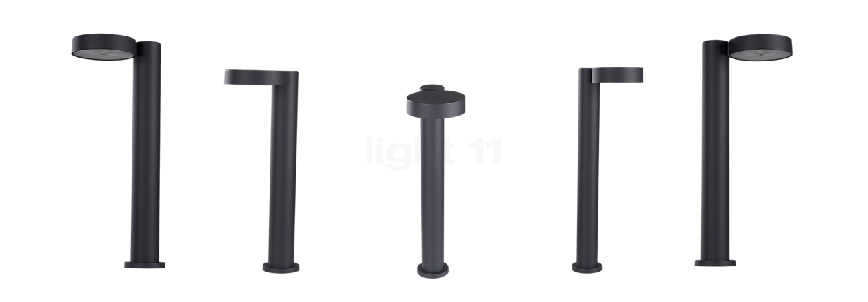 Bega 77218/77219 - Bollard Light LED graphite with screwdown base - 77219K3