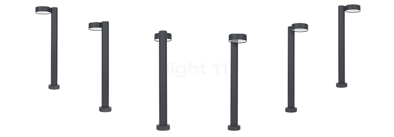 Bega 77221 - Paletto luminoso LED argento - 77221AK3