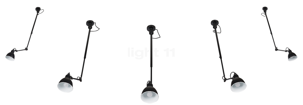 DCW Lampe Gras No 302 Hanglamp zwart