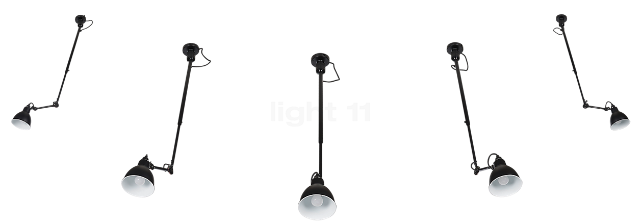DCW Lampe Gras No 302, lámpara de suspensión negro