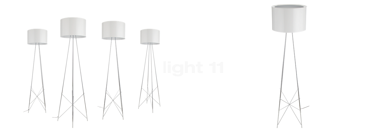 Flos Ray Floor Lamp metal - white - 43 cm
