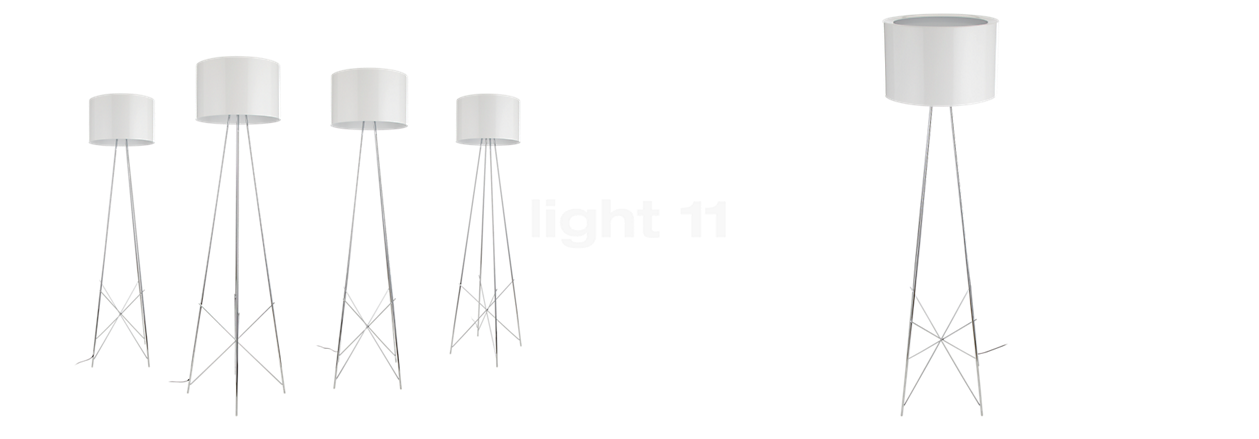 Flos Ray Vloerlamp metaal - wit - 43 cm