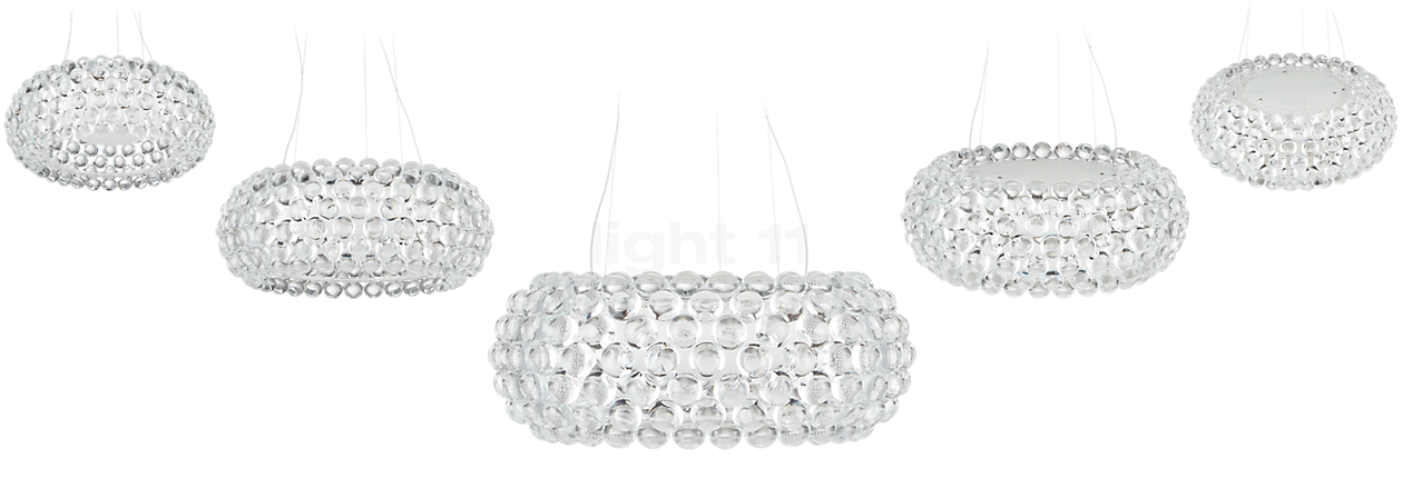 Foscarini Caboche Plus, lámpara de suspensión transparente