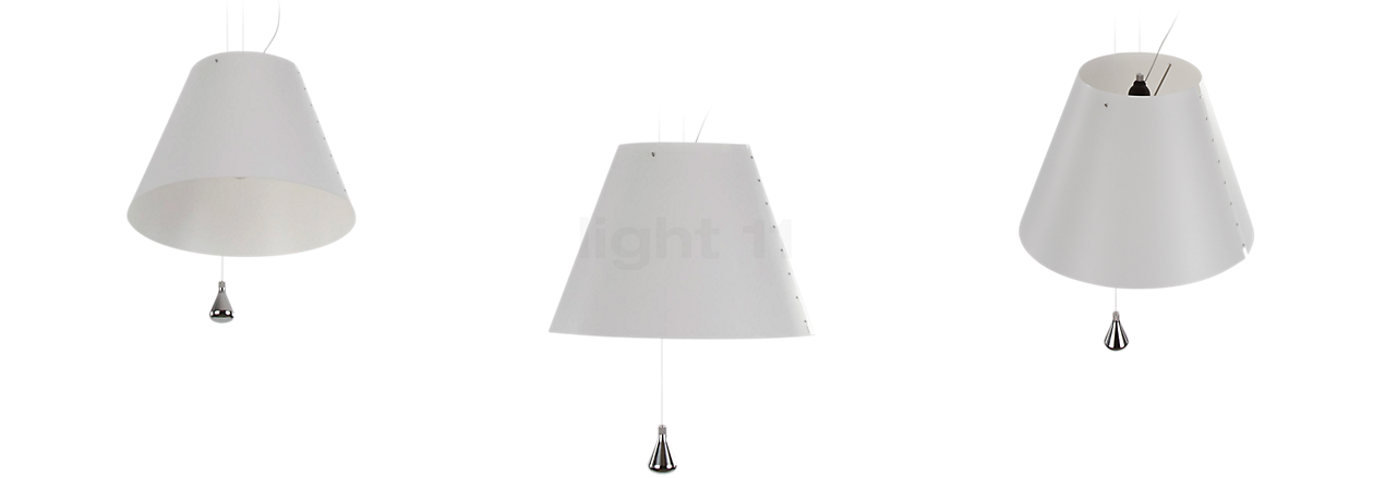 Luceplan Costanza Pendel lampeskærm hvid - ø50 cm - snoretræk