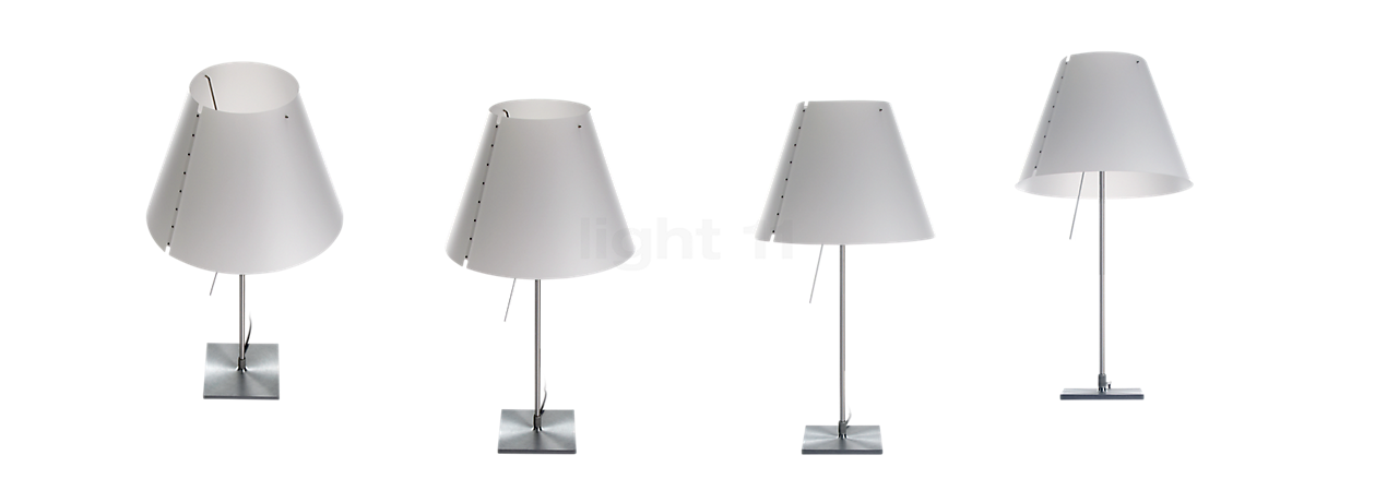 Luceplan Costanzina Bordlampe aluminium/hvid