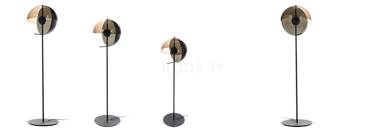 Marset Theia P, lámpara de pie LED blanco