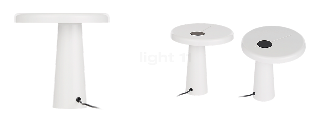 Martinelli Luce Hoop Lampada da tavolo LED bianco
