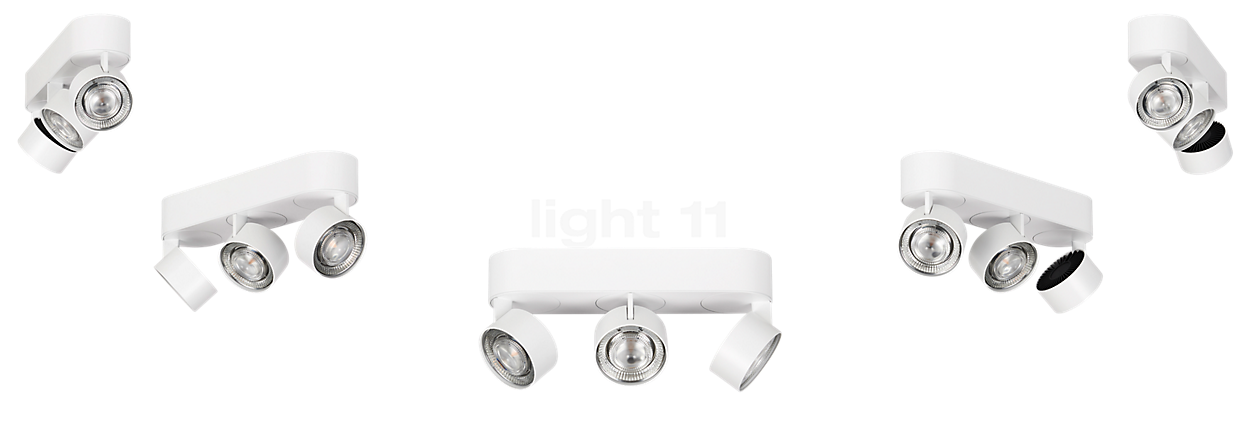 Mawa Wittenberg 4.0 Deckenleuchte LED 3-flammig - oval weiß matt - ra 92