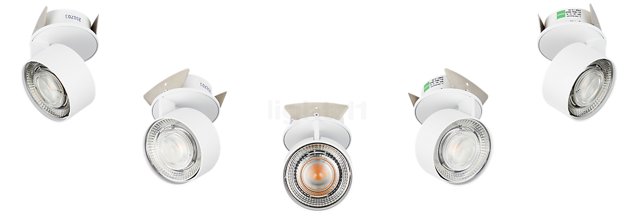 Mawa Wittenberg 4.0 Plafonnier encastré ronde avec opercule d'embase LED blanc mat - sans Ballasts