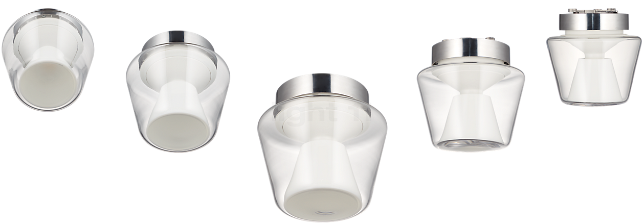 Serien Lighting Annex Loftlampe LED M - ekstern diffusor klar/indre diffusor opal - 2.700 K - fase lysdæmper