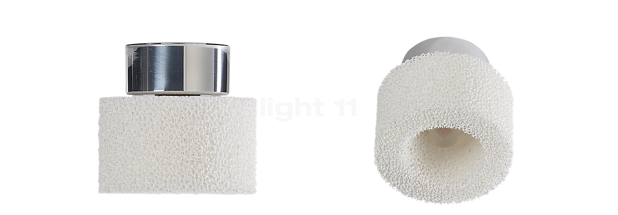 Serien Lighting Reef Lampada da soffitto/plafoniera LED alluminio spazzolato
