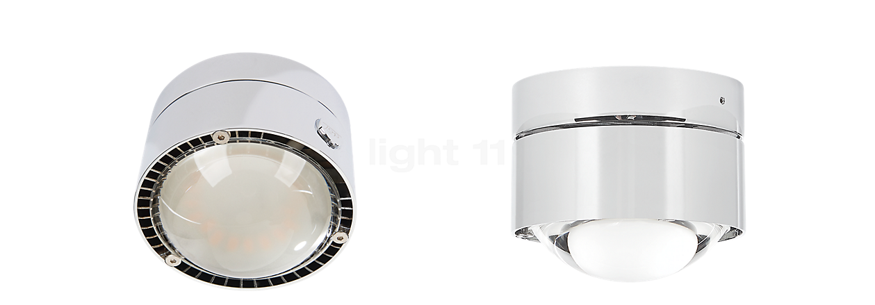Top Light Puk Plus LED bianco opaco - lente traslucida