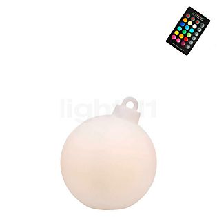 8 seasons design Shining Christmas Ball Lampe au sol blanc - ø33 cm - incl. RGB-ampoule