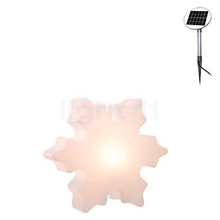 8 seasons design Shining Crystal Lampe de table ø40 cm - incl. ampoule - incl. panneau solaire