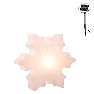 8 seasons design Shining Crystal Lampe de table ø60 cm - incl. ampoule - incl. panneau solaire