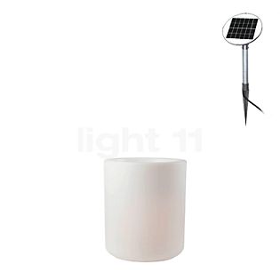 8 seasons design Shining Elegant Pot Lampada d'appoggio bianco - ø39 x H.45 cm - incl. lampadina - incl. modulo solare , Vendita di giacenze, Merce nuova, Imballaggio originale