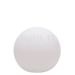 8 seasons design Shining Globe Bodemlamp wit - ø50 cm - incl. RGB-lichtbron