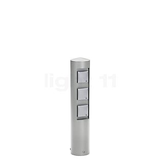 Albert Leuchten 2102 stopcontact pijler zilver - 692102 , uitloopartikelen