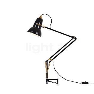 Anglepoise Original 1227 Brass Desk Lamp with Wall Bracket black