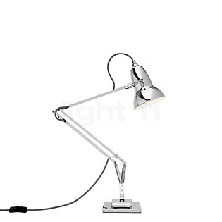 Anglepoise Original 1227 Schreibtischleuchte chrom/Kabel schwarz/weiß