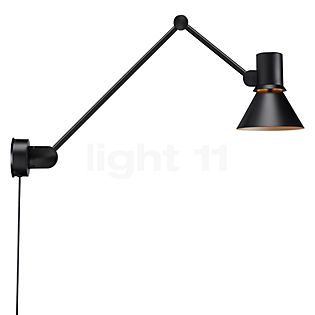 Anglepoise Type 80 W3, lámpara de pared negro - con enchufe
