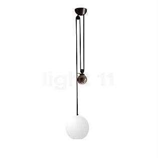 Artemide Aggregato Saliscendi, lámpara de suspensión opalino - pantalla esfera - piccolo