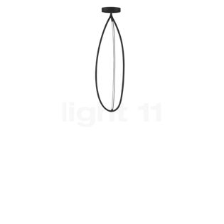 Artemide Arrival Plafonnier LED noir mat, 130 cm
