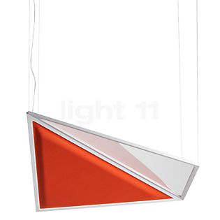 Artemide Flexia, lámpara de suspensión LED naranja