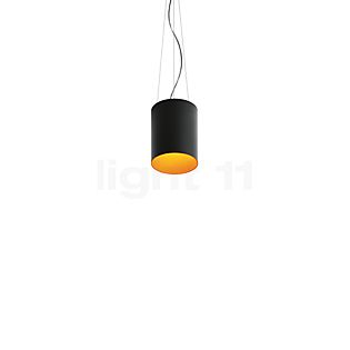 Artemide Tagora, lámpara de suspensión LED negro/naranja - ø27 cm