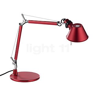 Artemide Tolomeo Micro Tavolo red - with table base