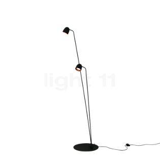 B.lux Speers, lámpara de pie LED negro/cobre