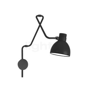 B.lux System M, lámpara de pared con conexión directa negro