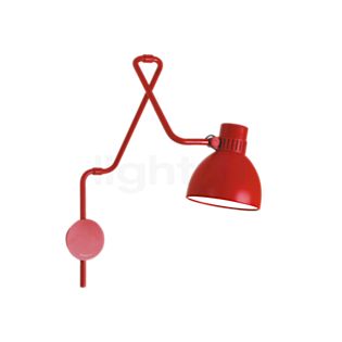 B.lux System M, lámpara de pared con conexión directa rojo
