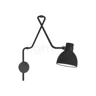B.lux System Wall Light L for direct mains connection black