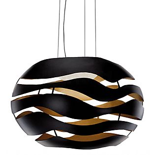 B.lux Tree Series, lámpara de suspensión LED negro/dorado - 75 cm