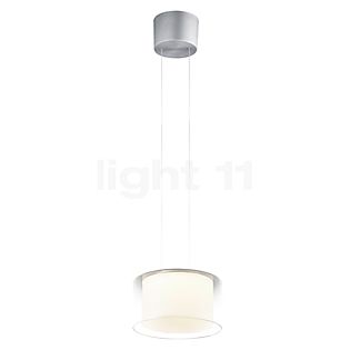 Bankamp Grand Flex Hanglamp LED 1-licht aluminium geanodiseerd/glas klaar wit - ø32 cm