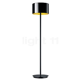 Bankamp Grand Floor Lamp LED black anodised/glass black/gold