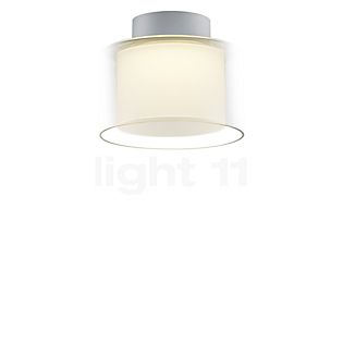 Bankamp Grand Plafondlamp LED aluminium geanodiseerd/glas klaar wit - ø20 cm