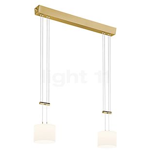 Bankamp Grazia Pendant Light LED 2 lamps brass matt