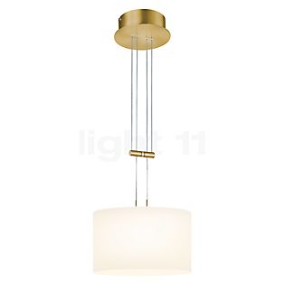 Bankamp Grazia, lámpara de suspensión LED latón mate, ø32 cm