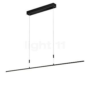 Bankamp Slim, lámpara de suspensión LED negro - 128 cm