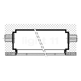 Bega 10026 - Einputzrahmen graphit - 10026 , Lagerverkauf, Neuware