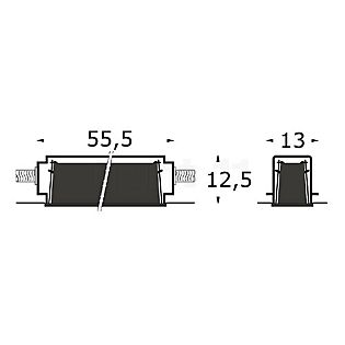 Bega 10438-Einbaugehäuse für BEGA 2117 grau - 10438