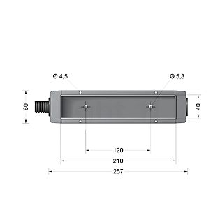 Bega 10454-Einbaugehäuse für BEGA 3096, 3108 grau - 10454