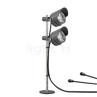 Bega 85105 - UniLink® Proiettore LED con picchetto da interrare per giardino grafite - 3.000 K - 85105K3